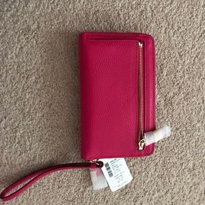 BRAND NEW WITH TAGS BRIGHT PINK COACH WALLET